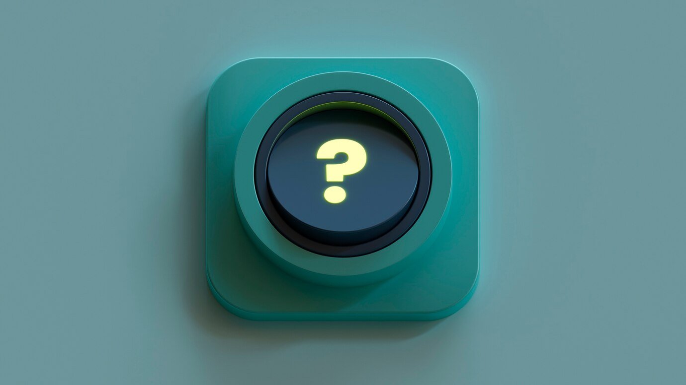 Illustration de points d'interrogation et support client